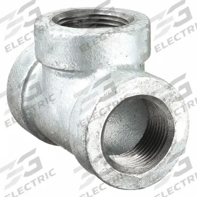 APPROVED VENDOR Metal Pipe Tee: Tee (run x run x branch), 1/2 in x 1/2 in x 1/2 in - Medium-Pressure Threaded Pipe Fittings