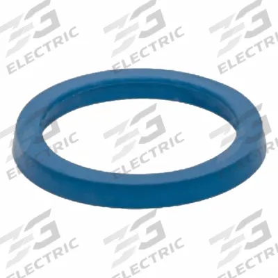 JW WINCO Sealing Ring: FDA Approved, FKM, Blue, 12 mm Inside Dia, 16 mm Outside Dia - Hygienic Single-Piece Sealing Washers