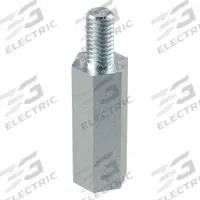 Standoff: Male x Female, M3x0.50 Thread Sz, 21 mm Lg, Hex, Steel, Zinc-Plated, 5.5 mm Hex Wd, 100 PK (MPN M11398.030.0015). Key specifications — Brand: APPROVED VENDOR.