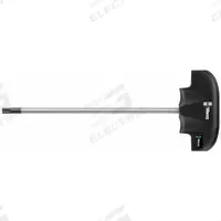 WERA Torx Key: 2 Tips, Torx, Std End, T27 Tip Size, Long, Alloy Steel, Chrome, 8 in Long Arm Lg (MPN 05023377001). Key specifications — attr1205415: WERA; attr1205419: Chrome.