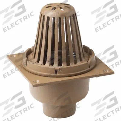 SMITH LIGHT COMMERCIAL Roof Drain: 8 3/4 in Overall Dia, 11 3/4 in Overall Ht - Primary Roof Drains with Deck Plate