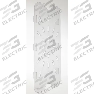 CRESTWARE Drain Tray: Third Size, 10 1/4 in Overall Lg, 4 1/4 in Overall Wd - Steam Table Accessories