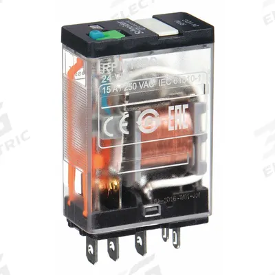 SCHNEIDER General Purpose Relay: Socket Mounted, 15 A Current Rating, 24V DC, SPDT - Socket-Mounted Relays