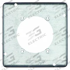 RACO Electrical Box Cover: 2 Gangs, Open, For Square Box Shape, Galvanized Steel, 1/2 in Overall Dp (MPN 888). Key specifications — Brand: RACO; For Box Shape: Square; Material: Galvanized Steel; Cover Design: Open.