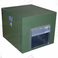In-Line Duct Blower: 9 3/4 in Wheel, Direct Drive, Includes Drive Pack, 1,800 cfm @ 0.250 in SP (MPN 209DD050EC). Key specifications — Brand: CANARM; Assembly: Assembled; Nameplate Voltage: 115/208-230V; Motor Enclosure: Open Dripproof.