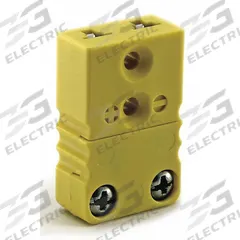 DAYTON Thermocouple Jack: Jack, For Type K Thermocouple Type, Mini Plug, Flat, Flat (MPN 36GK91). Key specifications — attr1432255: Flat; attr1276097: Jack; attr1276100: Alumel; attr1276082: Mini Plug; attr1276092: DAYTON; attr1276087: Yellow; attr1276088: Glass-Filled Thermoplastic; attr1276089: 36GK91.