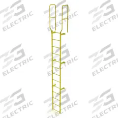 TRI-ARC Ladder,Walk-Thru Fixed,Steel,13-Rung: 16 ft Overall Ht, 28 in Overall Wd, Steel, 13 Rungs (MPN WLFS0213-Y). Key specifications — Brand: TRI-ARC; Number of Sections: 1.