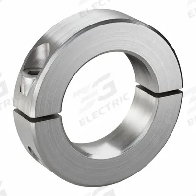 RULAND MANUFACTURING Shaft Collar: 2-Piece, Inch, Round, Clamp-On, 1 3/8 in Bore Dia - Stainless Steel Shaft Collars