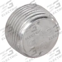 Blank Plugs - Haz Loc: Aluminum, Plain, 1/2 in Trade Size, NPT, Male to Male (MPN PLG-50RA). Key specifications — Brand: APPLETON ELECTRIC.
