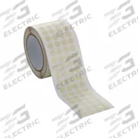 CAPLUGS Anodizing Disc Tape: Disc, 3/8 in Dia, 1 mil Thick, Rubber, Tan, 5,000 PK (MPN SH-20065). Key specifications — Series: AD SH; Adhesive Material: Rubber.
