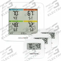 ACURITE Wireless Weather Station: 1%to 99% Humidity Range, Outdoor Humidity/Outdoor Temp, Wireless (MPN 01095M). Key specifications — Primary Scale: Outdoor Humidity/Outdoor Temperature; Secondary Scale: Indoor Humidity/Indoor Temperature; Display Type: Digital; Brand: ACURITE.