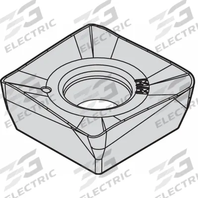 WIDIA Square Milling Insert: SNMT435AZR31, SNMT1205AZR31 (MPN 2964206) - Square (S) Indexable Milling Inserts