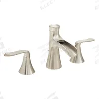 SPEAKMAN Straight Bathroom Faucet: Caspian, Brass, Brushed Nickel Finish, 1.2 gpm Flow Rate, Lever (MPN SB-1221-E-BN). Key specifications — Brand: SPEAKMAN; Series: Caspian.