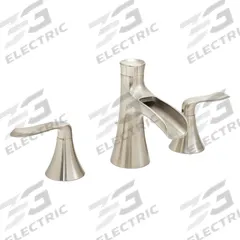 SPEAKMAN Straight Bathroom Faucet: Caspian, Brass, Brushed Nickel Finish, 1.2 gpm Flow Rate, Lever (MPN SB-1221-E-BN). Key specifications — Brand: SPEAKMAN; Series: Caspian.