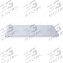 HALLOWELL Shelf: 48 in Overall Wd, 24 in Overall Dp, Solid Shelf, 20 ga, Light Gray, 5 PK (MPN 5138-4824-5PL). Key specifications — attr37155: Light Gray; attr37156: Powder Coated; attr55828: (20) Clips; attr37160: Steel; attr33654: HALLOWELL.