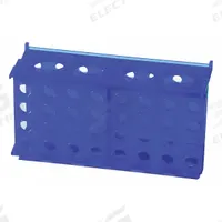 Tube Rack: 2 1/8 in Overall Wd, 3 3/4 in Overall Ht, 6 7/8 in Overall Lg, Polypropylene, Blue (MPN HS29022B). Key specifications — Material: Polypropylene; Mounting Location: Benchtop; Color: Blue; Product Type: Test Tube Rack; Total Holding Capacity: (32) Wells 1.5/2.0 mL Tubes; Brand: HEATHROW SCIENTIFIC.