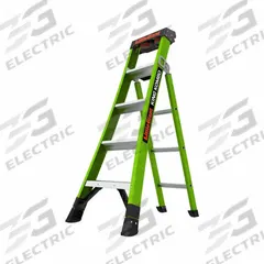 LITTLE GIANT Combination Ladder: 3 Configurations, Fiberglass, 375 lb Load Capacity, 22 lb Wt (MPN 13905-001). Key specifications — Brand: LITTLE GIANT; Included Features: Rotating Wall Pad.