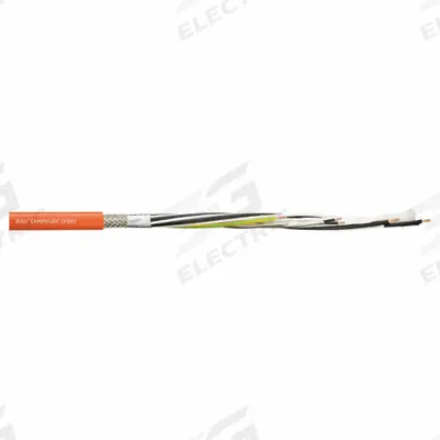 CHAINFLEX Servo Motor Cable: (4) 17 AWG (1.0)/(2) Shielded Twisted Pr 18 AWG (0.75) - Servo Motor Power Cables