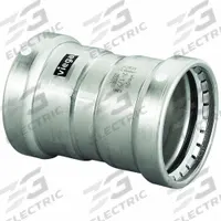 VIEGA MEGAPRESS Crimp Coupling Fitting: 2 1/2 in Pipe x 2 1/2 in Pipe Size, Press-fit x Press-fit (MPN 98375). Key specifications — Brand: VIEGA MEGAPRESS.