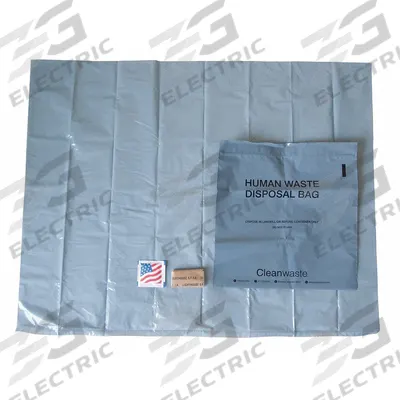 CLEANWASTE Toilet Kit: Gelling Agent/Hand Wipe/Toilet Paper/Waste Bag, 12 in Overall Lg - Portable Toilet Liners & Cleaners