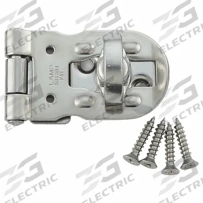 SUGATSUNE Hasp: Stainless Steel, 7/8 in Ht, 7/8 in Lg - Locking Hasps