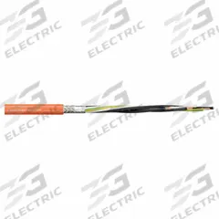 CHAINFLEX Motor Cable: 14 AWG, 4 Conductors, Order by the Foot, PUR Jacket, 1,000 V (MPN CF896-25-04). Key specifications — Conductor Material: Copper; Conductor Configuration: Single; Minimum Bend Radius Factor - Fixed: 8 x OD; Minimum Bend Radius Factor - Flexible: 12 x OD; Includes Ground: Yes; Minimum Bend Radius Factor - E-Chain: 15 x OD; Resistance Properties: UV/Sunlight Resistant; Standards: CTP C-DE. PB49.B.00450.