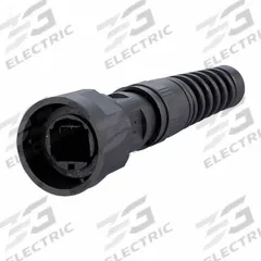 METZ CONNECT Plug Housing: Plug Housing Bend Protected, 1 Ports, Plastic, IP65/IP6X/IPX7, Black (MPN 1401025002KE). Key specifications — Brand: METZ CONNECT; IP Rating: IP65; Product Type: Plug Housing Bend Protected; Color: Black; Material: Plastic; Compatible Inserts: OpDAT Industry 2LC Plug Insert; Housing Type: Plug.