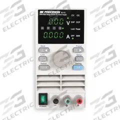 B&K PRECISION DC Power Supply: Multi-Range DC, 6.9 in H x 3.47 in W x 11.11 in D, Not Certified, LED (MPN 9110). Key specifications — attr1047028: 0.1% + 3 mA; attr1047033: 0.01% + 3 mV; attr1046991: Not Certified; attr1046986: 9110; attr1047068: B&K PRECISION; attr1047019: AC Power Cord; attr1047029: 0.05% + 10mV; attr1047032: 0.01% + 3mA.