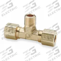 PARKER Compression Tee Fitting: 1/8 in OD x 1/8 in OD x 1/8 in Pipe Fitting Size, Brass, 10 PK (MPN 172C-2-2). Key specifications — Brand: PARKER.