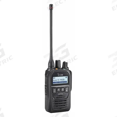 ICOM Handheld Two Way Radio: F62D Series, UHF, Analog and Digital, NXDN, 5 W - UHF Business Radios