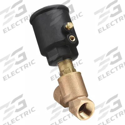ASCO Angle Body Piston Valve: 2-Way, Normally Closed, 1 in Pipe Size, Bronze Body - 2-Way/2-Position, Normally Closed Air-Operated Valves
