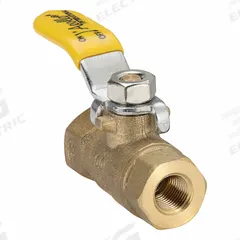 APOLLO Manual Two-Way Ball Valve: 1/8 in, Brass, Straight, FNPT x FNPT, 600 psi Max. Pressure (CWP) (MPN 94MBV05). Key specifications — Ball Material: Forged Brass; Brand: APOLLO; Handle: Lever.