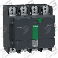 SCHNEIDER Contactor: 4 Poles, 4NO Contacts, 800 A, 120V AC/48V AC Coil (MPN LC1G8004EHEN). Key specifications — Brand: SCHNEIDER; Integrated Surge Suppression: No; Wire Termination Type: Spring Loaded; Nominal Coil Voltage @ 60Hz: 48V AC.