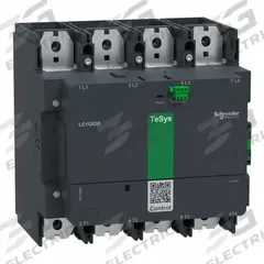 SCHNEIDER Contactor: 4 Poles, 4NO Contacts, 800 A, 120V AC/48V AC Coil (MPN LC1G8004EHEN). Key specifications — Brand: SCHNEIDER; Integrated Surge Suppression: No; Wire Termination Type: Spring Loaded; Nominal Coil Voltage @ 60Hz: 48V AC.