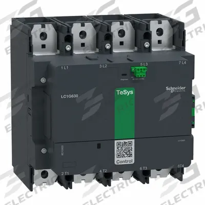 SCHNEIDER Contactor: 4 Poles, 4NO Contacts, 800 A - Non-Reversing IEC Contactors
