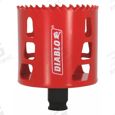 DIABLO Hole Saw: 2 3/4 in Saw Dia., 4 Teeth per Inch, 2 3/8 in Max. Cutting Dp - Multi-Material-Cutting Hole Saws without Arbor
