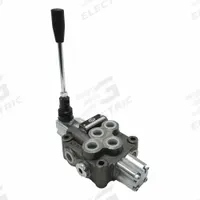 HYDRO CUSTOM Hydraulic Directional Control Valve: Four-Way / Three Positions, Motor Center, 1 Spools (MPN 228955). Key specifications — attr1017968: HYDRO CUSTOM; attr1017969: Motor Center; attr1018005: Detent.