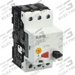 EATON Manual Motor Protector: Non-Reversing, 3 Poles, 1 A, Thermal Protection, Push Button (MPN XTPB001BC1). Key specifications — Maximum Voltage Rating: 600V AC; Brand: EATON; Thermal Units Required: None (Starter Includes Integrated Thermal Units); Frame Size (Width): 45mm (B Frame).