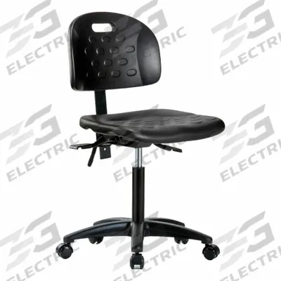 APPROVED VENDOR Ergonomic Chair: Polyurethane, Armless, Ht Range 19 3/4 in to 27 1/2 in - Polyurethane Lab Chairs