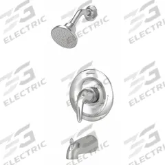 AMERICAN STANDARD Tub and Shower Trim Kit: Reliant 3, 1.75 gpm Fixed Showerhead Flow Rate, Chrome (MPN TU385508.002). Key specifications — Connection Type: FNPT; Series: Reliant 3; Showerhead Spray Patterns: Single.