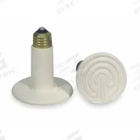 TEMPCO Flat-Top Socket-Mount Heater: 200 W Watt Output, 120V AC, White, 4 in, 3 1/2 in Dia, Ceramic (MPN CRR00007). Key specifications — Brand: TEMPCO; Overall Length: 4 in; For Use With: Mfr. No. CRK00016; Voltage: 120V AC; Material: Ceramic; Connection Type: E26, Medium Base; Color: White.