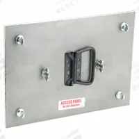 Duct Access Door: 16 in x 20 in, 11 ga, Steel, Thumbscrews, 2,300°F Max Temp Rating, 2 Mounting Stud (MPN GRD1814ULBI). Key specifications — Brand: DUCTMATE; Material: Steel; For Duct Shape: Rectangular.