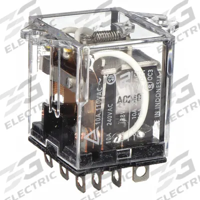OMRON Flange Mount Relay: Surface (Top Flange) Mounted, 10 A Current Rating, 240V AC - Surface-Mounted Relays
