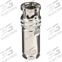 POMONA Triaxial Male: Not Panel Mounted, Straight Plug Adapter, Not Stackable, Triax Male, Brass (MPN 5218). Key specifications — Brand: POMONA; Panel Mounted - NEW: Not Panel Mounted; Stackability: Not Stackable.