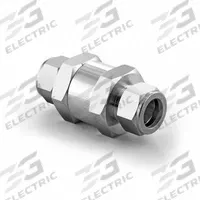 HAM-LET Check Valve: Poppet, Inline Valve Body, 1/4 in Pipe Size, Let-Lok® x Let-Lok®, Let-Lok, FKM (MPN H-400-SS-L-1/4"-25 PSI). Key specifications — Brand: HAM-LET; Seat Material: 316 Stainless Steel.