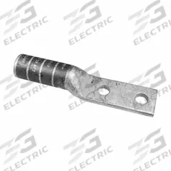 Compression Lug: For 1 AWG, Solid/Stranded Wire, 3/8 in Stud Size, Long, Copper Barrel (MPN YA1C2TC38). Key specifications — Inspection Hole: No; For Wire Type: Stranded; For Wire Sizes: 1 AWG; Brand: BURNDY; Manufacturer Part Number: YA1C2TC38.