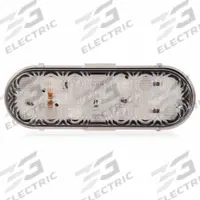 MAXXIMA Back-Up Light: LED, Backup/Reverse Light, Clear, Oval, 2 in Overall Ht, 6 3/8 in Overall Wd (MPN M63347-ADF). Key specifications — Standards: SAE J593; Electrical Connection: DryFit Connector; Brand: MAXXIMA; Installation Type: Permanent; Lens Color: Clear; Mount Type: Grommet; Lighting Technology: LED; Light Type: Backup/Reverse Light.