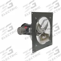 Panel Fan: Direct Drive, 14 in Blade, 1/3 hp, 2,190 cfm, 230/460V AC, 3 ph, Totally Enclosed (MPN P14-4M). Key specifications — Frame Finish: Powder Coated; Assembled: Assembled; Brand: CANARM; Nameplate Voltage: 230/460V AC; Frame Material: Steel; Hazardous Location Class: Class I, Div 1, Group C and D; Class II, Div 1, Group F and G; Guard Type: Intake.