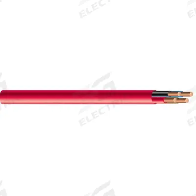 SOUTHWIRE Fire Alarm Cable: 500 ft Cable Lg, Riser, Riser, PVC, PVC, Red, PVC, 4 Conductors - Unpaired Unshielded Cables