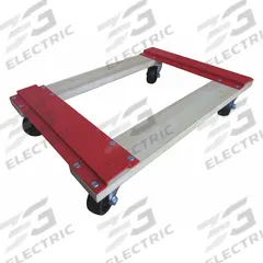 APPROVED VENDOR General Purpose Dolly: 1,000 lb, Red/White, 24 in L x 16 in W x 5 in H Deck, Smooth (MPN 8EA39). Key specifications — Brand: APPROVED VENDOR; Color: White; Caster/Wheel Configuration: (4) Swivel; Lip Type: Flush; With Tow Eye: No.